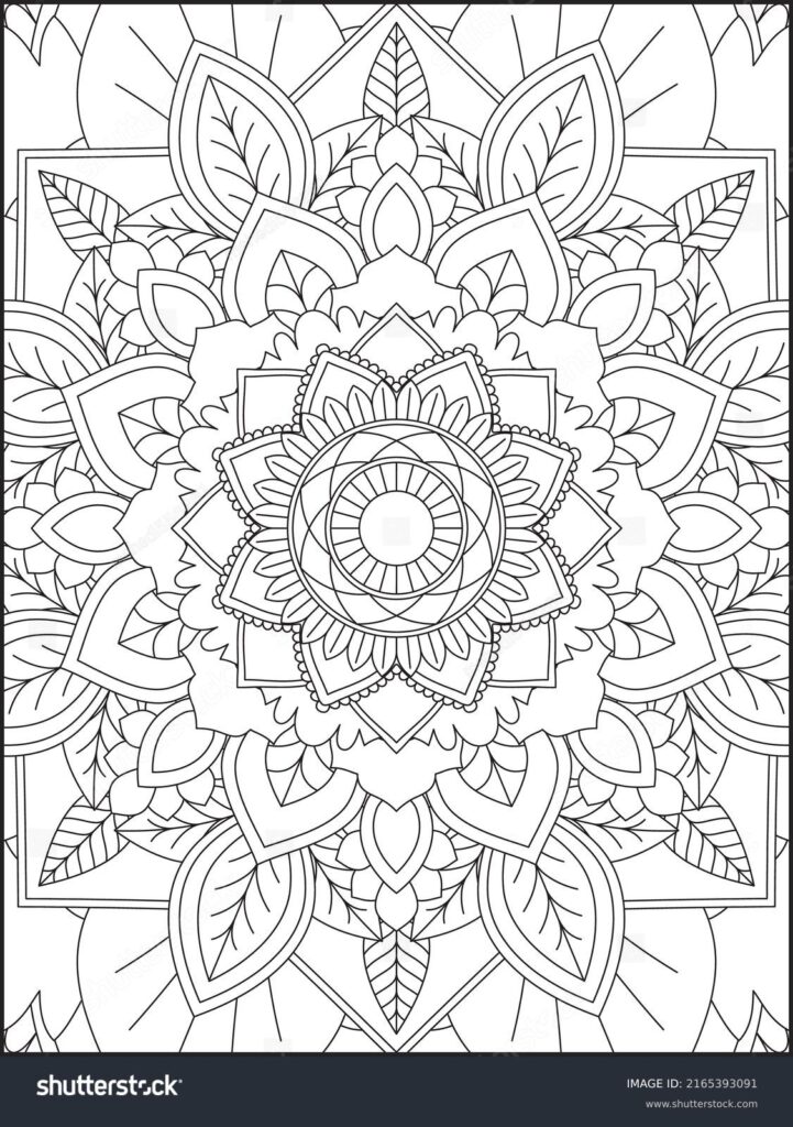 Blank Coloring Pages For Adults - Blank Adult Coloring Pages [2025]