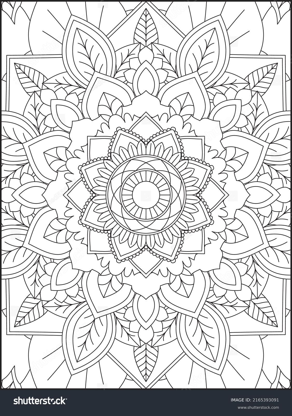Blank Coloring Pages For Adults - Blank Adult Coloring Pages [2025]