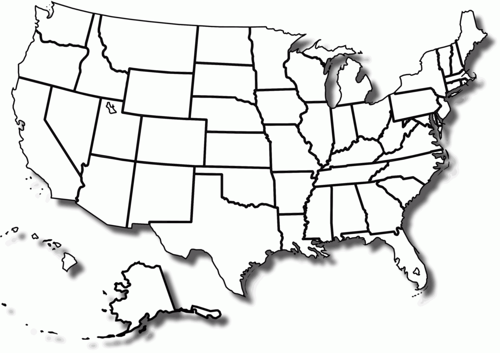 Blank Map Of US Printable – Printable USA Map Blank Map Of US Printable - Printable USA Map