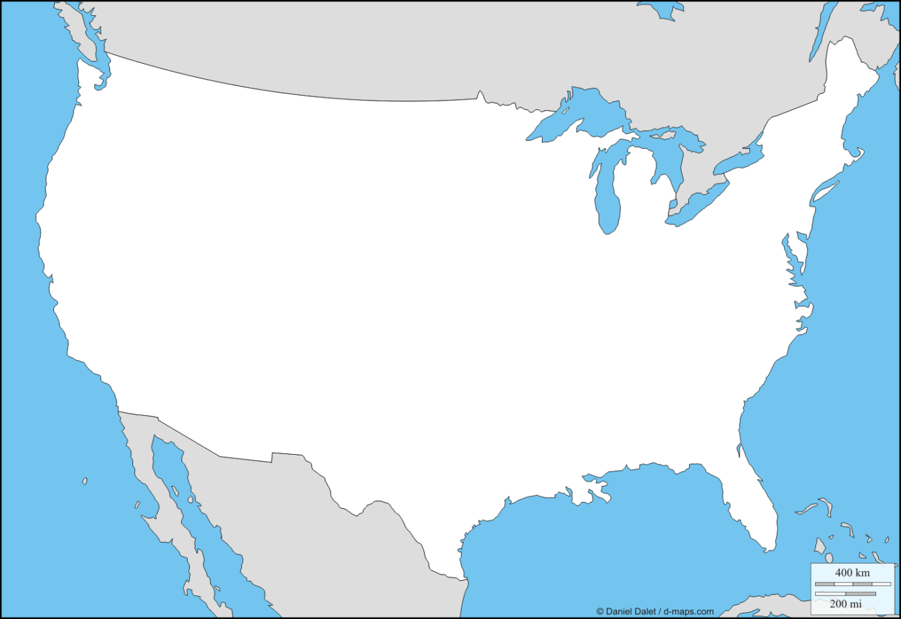 Blank Map Of Usa No States - Download and print Blank Map Usa Blank Map Usa Printable (Free PDF)