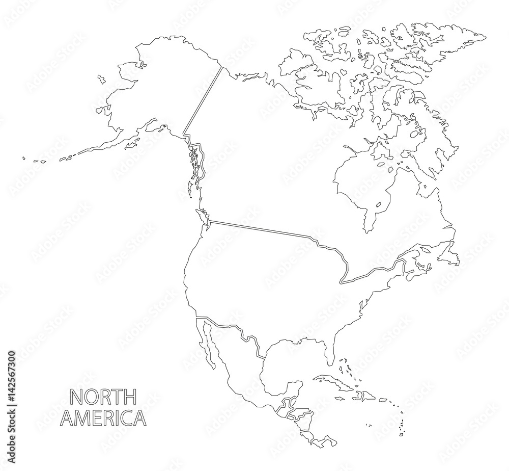 Blank North America Map _ Blank Map of North America – YJBTDF Blank North America Map _ Blank Map of North America – YJBTDF