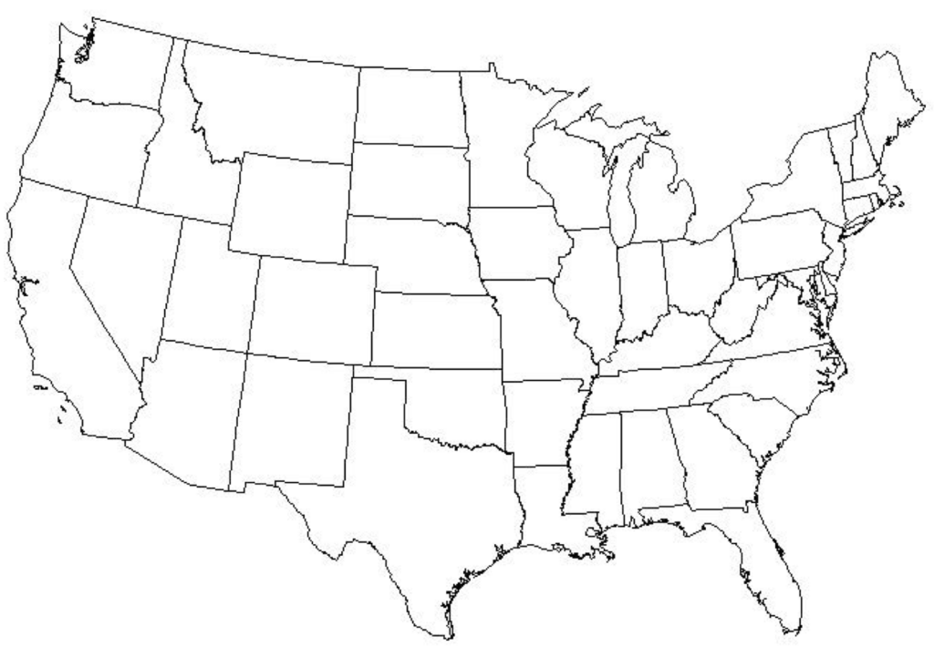 Blank Of The United States – Printable Blank Us State Map Blank Of The United States - Printable Blank Us State Map