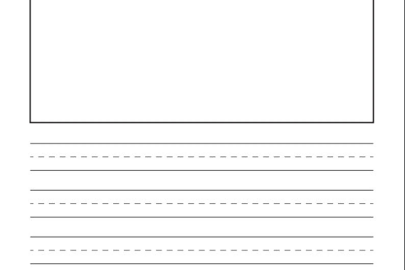 Blank Writing Paper For Kindergarten