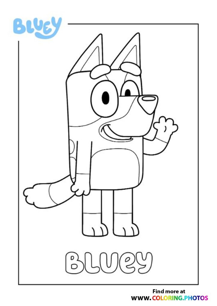 Bluey Coloring Pages Coco – Warehouse of Ideas