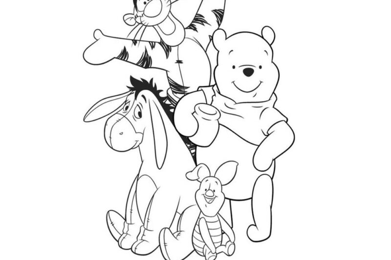 Cartoon Characters Coloring Pages Printable