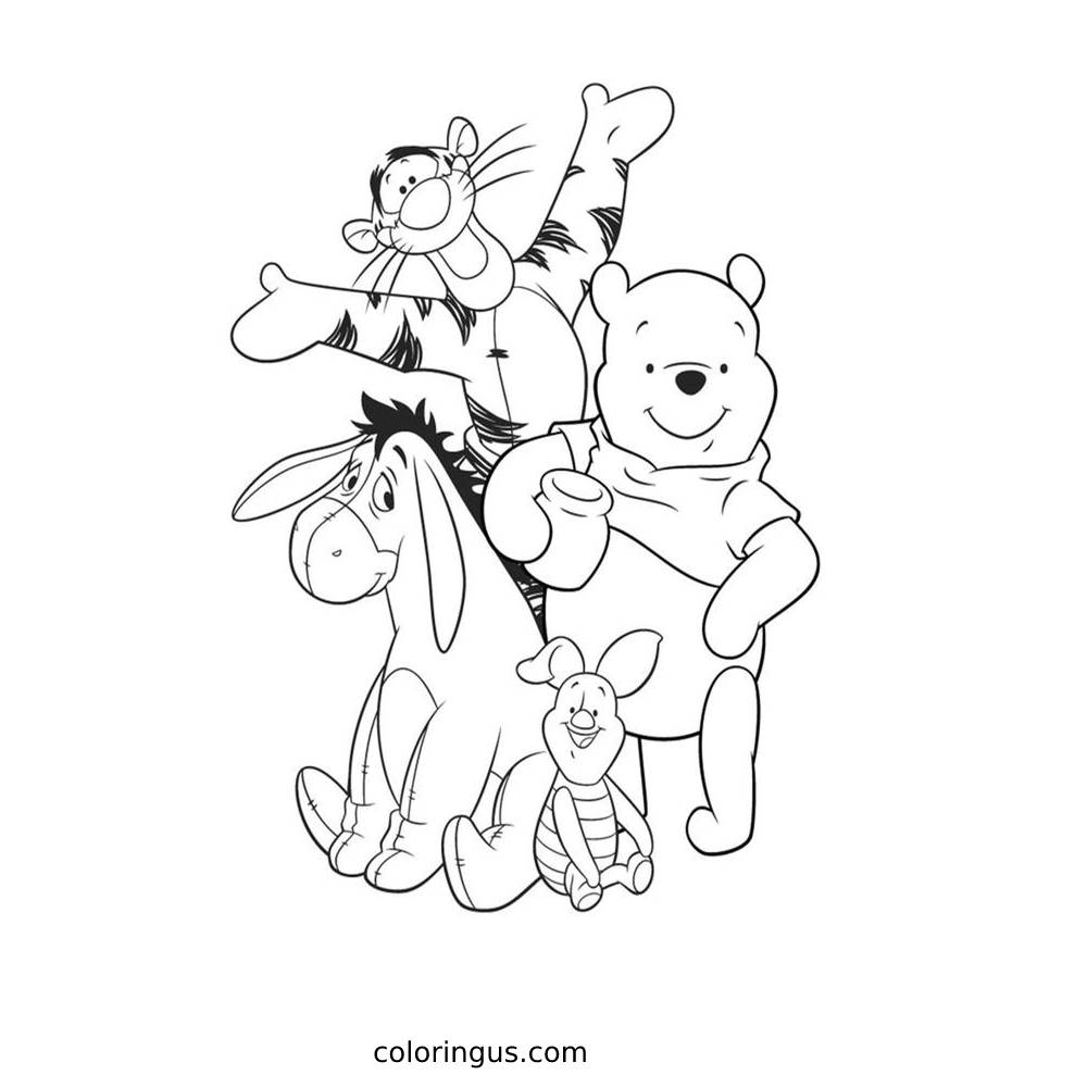 Cartoon Characters Coloring Pages Printable - Animated Characters Coloring Pages