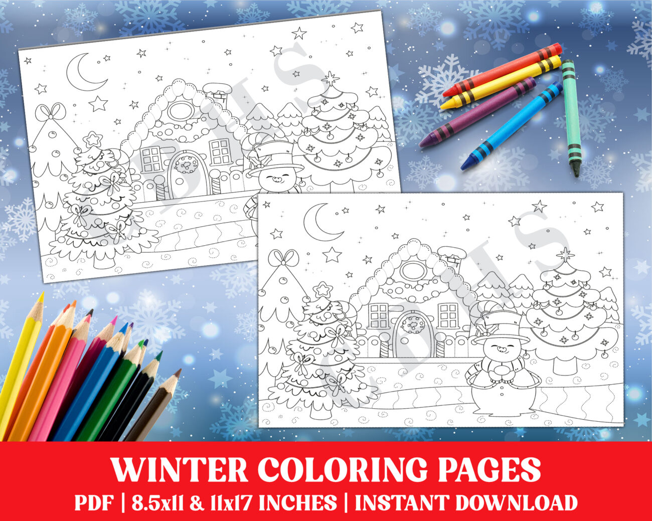 Christmas And Winter Coloring Pages [2025]