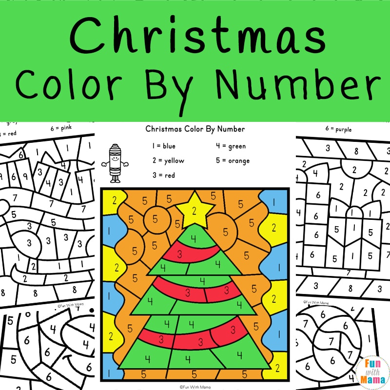 Christmas Color By Number Printables – Free coloring pages to print Christmas Color By Number Printables - Free coloring pages to print