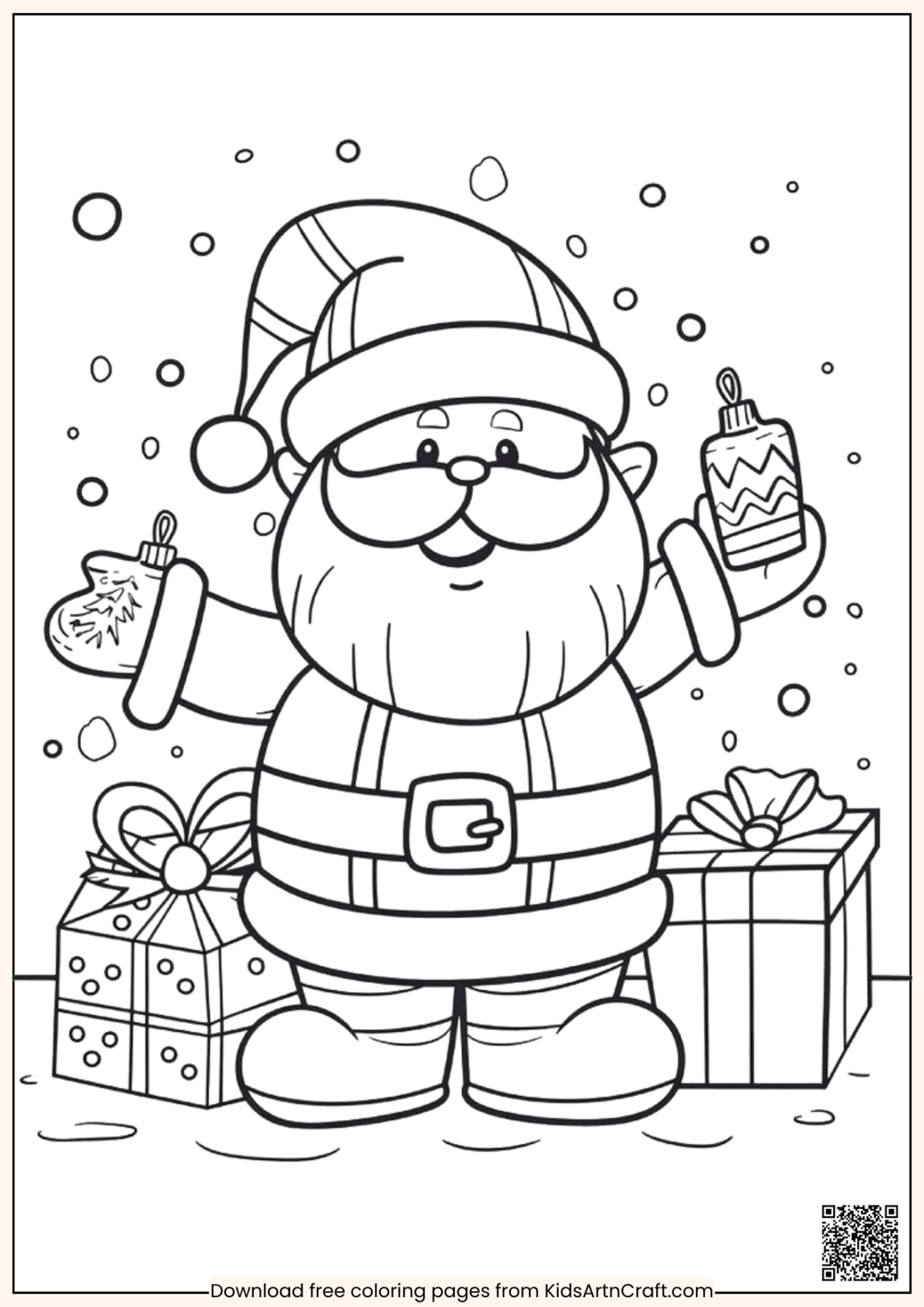 Christmas Color Pages For Preschoolers - Kids Christmas Coloring Pages