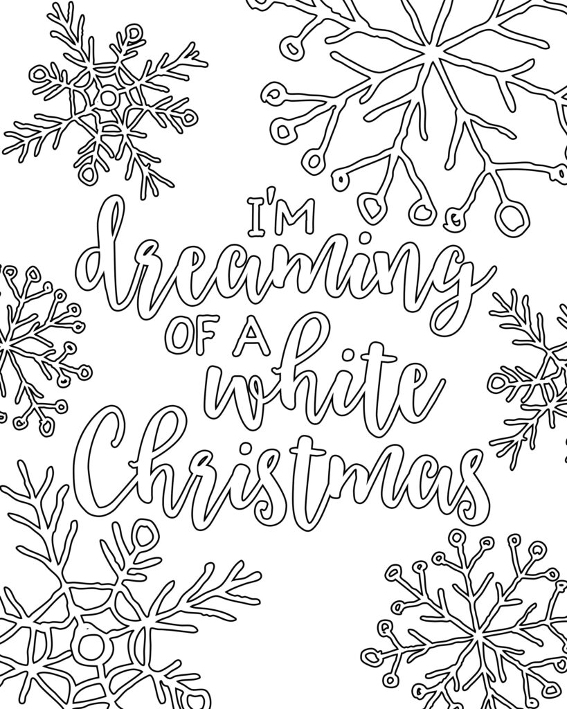 Christmas Coloring Pages For Free Printable - Free Printable Christmas Pictures To Color For Adults