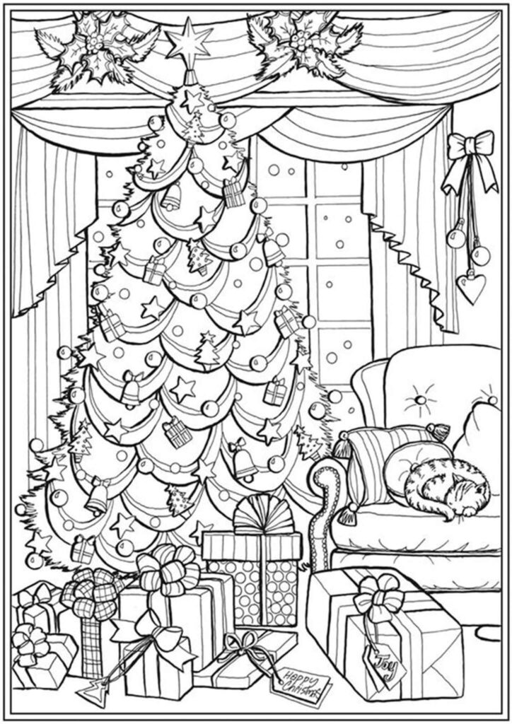 Christmas Coloring Pages For Teens