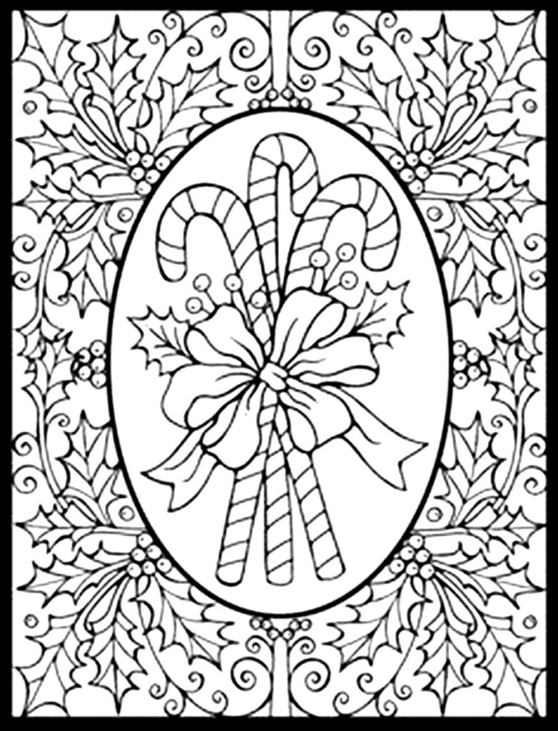 Christmas Coloring Pages For Teens at GetDrawings | Free download