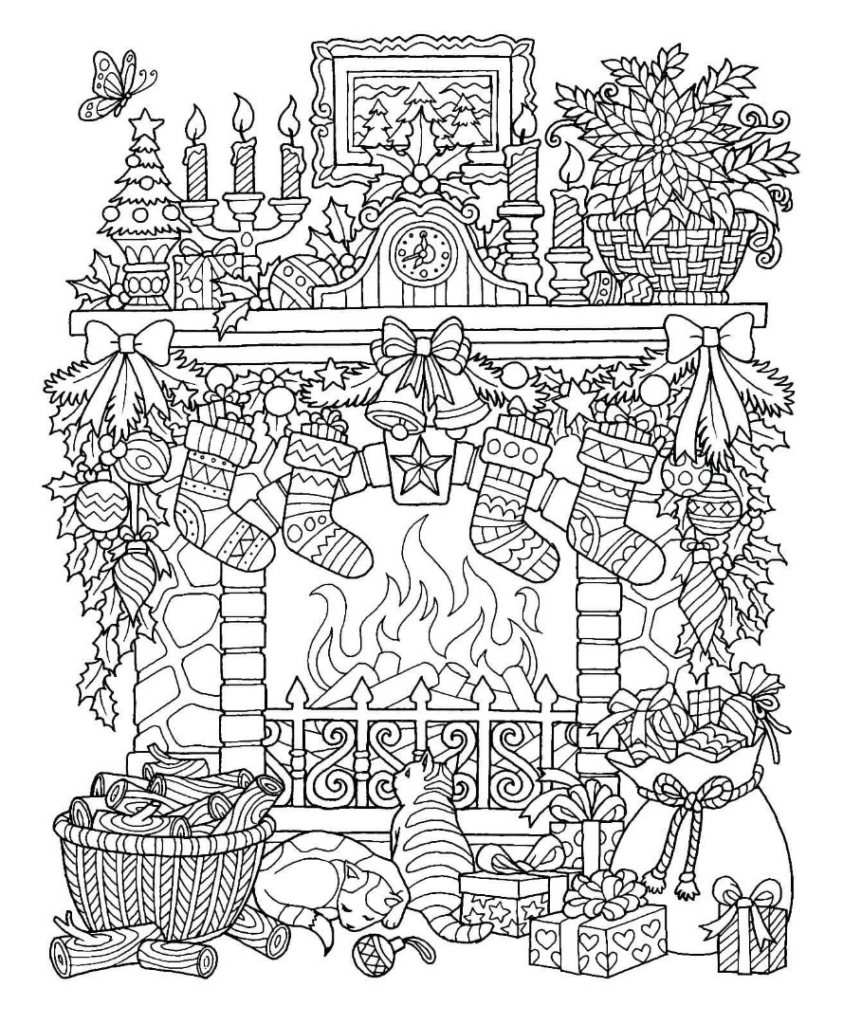 Christmas Coloring Pages For Young Adults