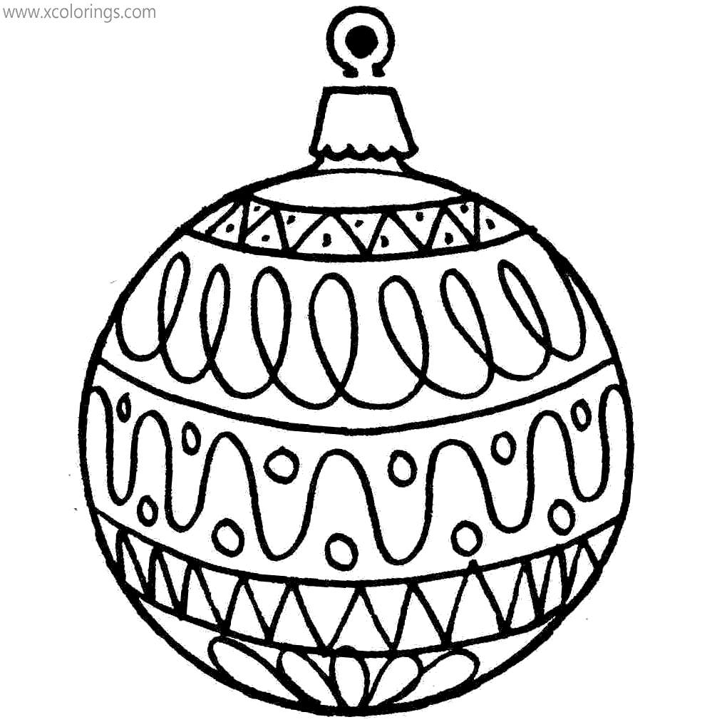 Christmas Ornament Coloring Pages for Preschoolers – XColorings.com Christmas Ornament Coloring Pages for Preschoolers - XColorings.com