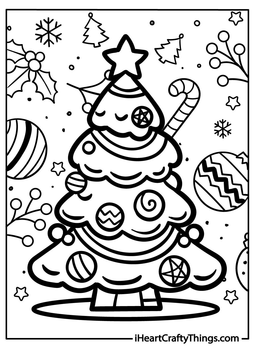 Christmas Pages To Print And Color - Free Coloring Page For Christmas