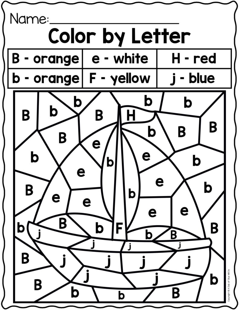Color By Letters Coloring Pages - Letter A Color by Letter Alphabet Coloring - Educational Images | Picstank