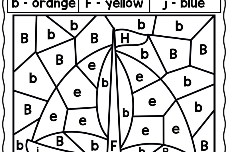 Color By Letters Coloring Pages