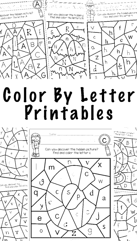 Color By Letters Coloring Pages Best For Kids Sketch Coloring Page