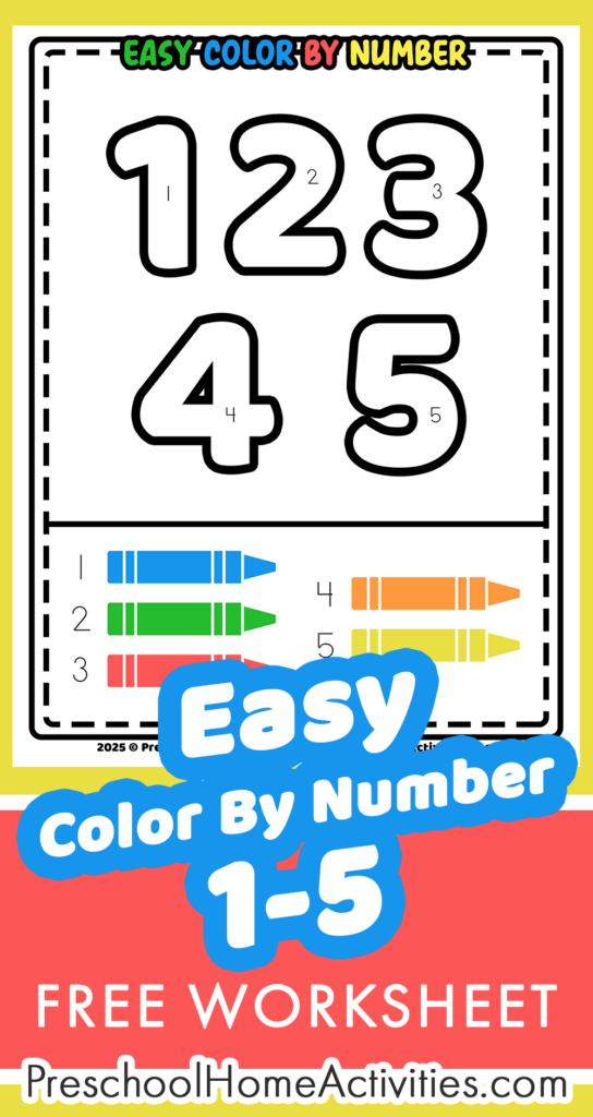 Color By Number 1-5: A Fun & Easy Way To Teach Numbers Color By Number 1-5: A Fun & Easy Way To Teach Numbers