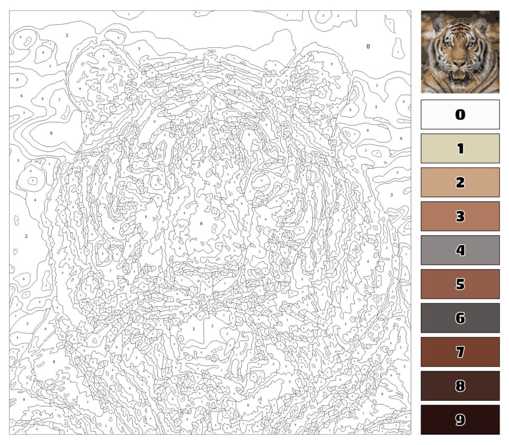 Color by number for adults 20 free pdf printables – Artofit