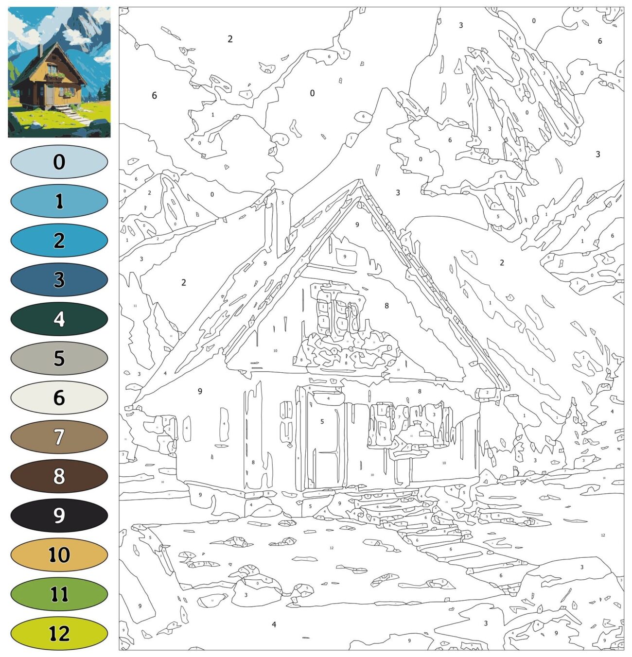 Color By Number For Seniors Free - Color by number for adults 20 free pdf printables printablee adult ...