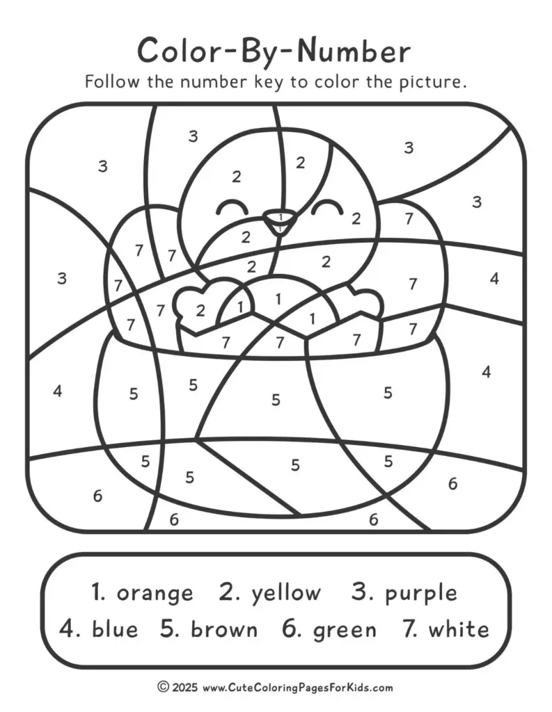 Color By Number Printable Coloring Pages [2025]
