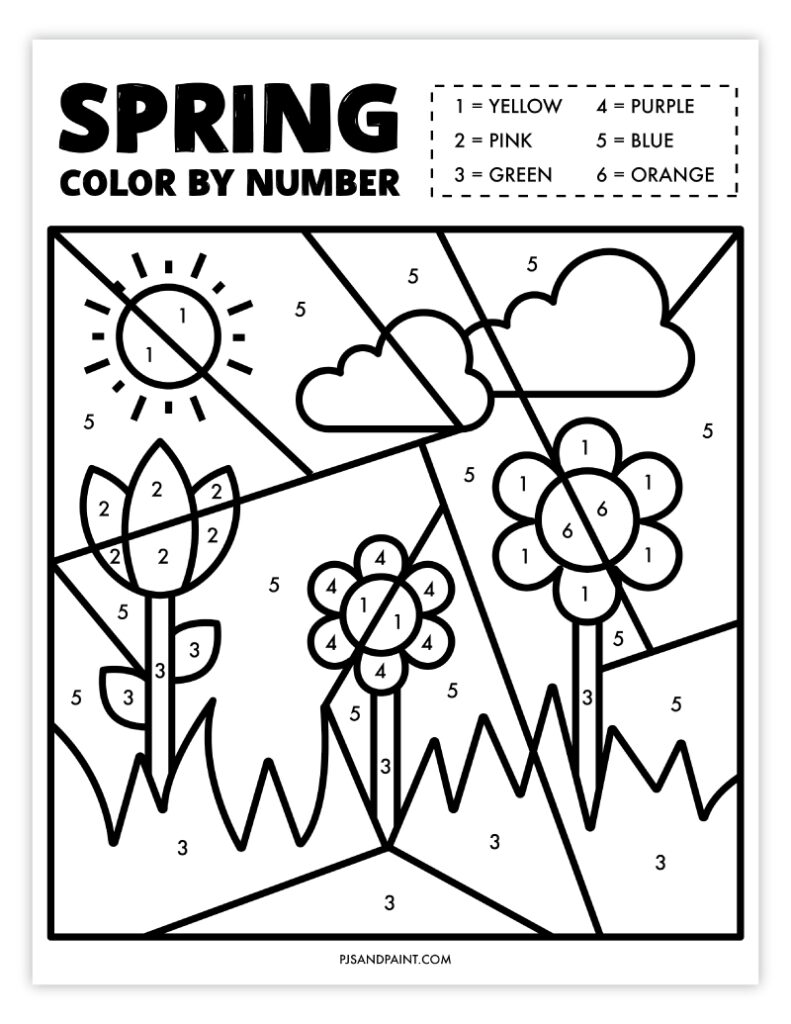 Color By Numbers Free Printable Worksheets at Darcy Sunderland blog