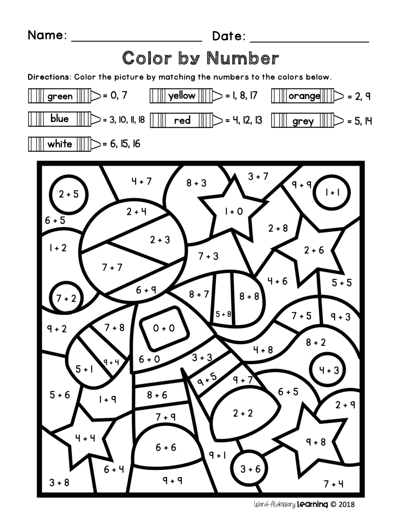 Color By Numbers Math Worksheets - Color By Number Worksheets Math - Writing Practice Worksheet