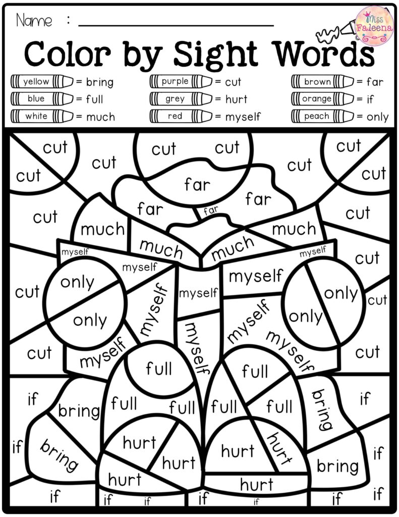 Color By Word Free Printable – Free Printable Color By Sight Word Color By Word Free Printable - Free Printable Color By Sight Word