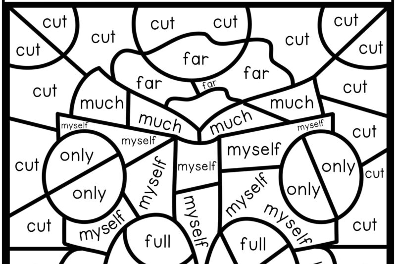 Color By Word Free Printable
