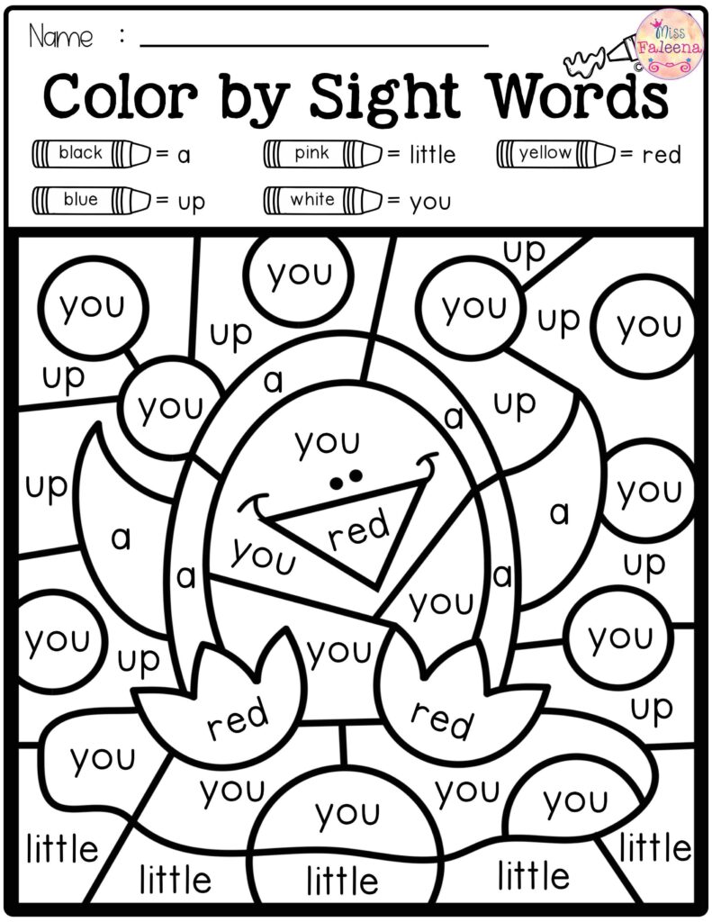 Color By Word Printables – Printable Sight Words List Color By Word Printables - Printable Sight Words List