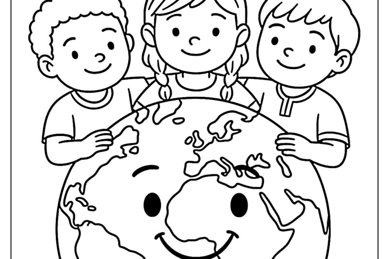 Color Our World Coloring Pages
