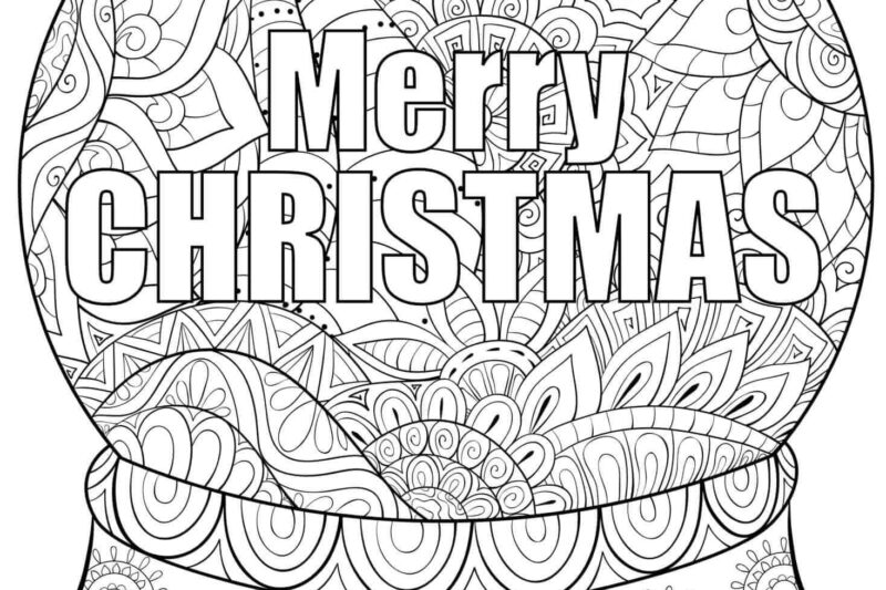Color Pages For Adults Christmas