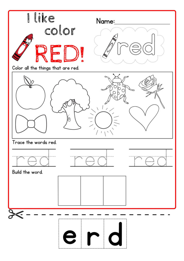 Color Red Worksheet For Preschool Primary Colors Worksheets 15 Color Red Worksheet For Preschool Primary Colors Worksheets 15