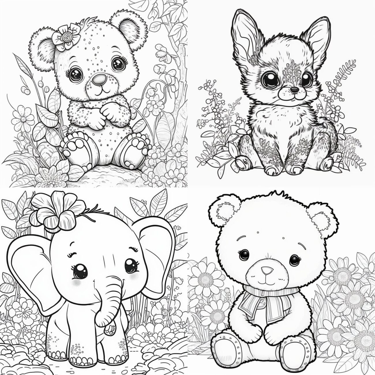 Coloring Book Images Of Animals - 6 FREE Baby Animals Coloring Pages - Stamping - Worksheets Library