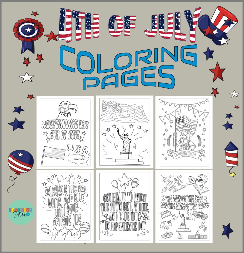 Coloring Book Pages For 4th Of July