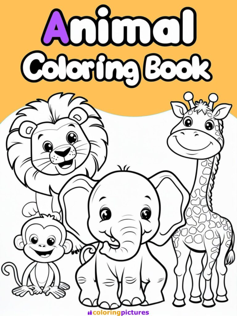 Coloring Book Pages Of Animals - Animals - Free Printable Coloring Page