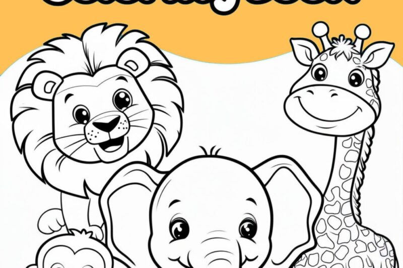 Coloring Book Pages Of Animals