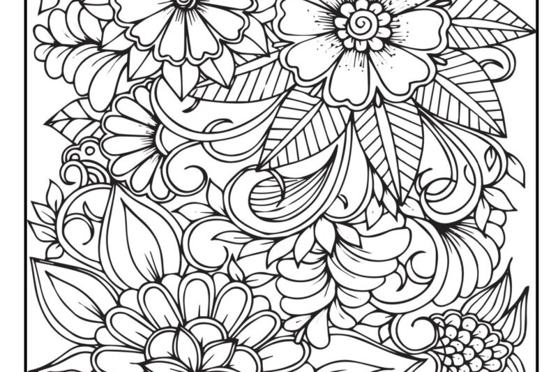 Coloring Book Templates For Adults