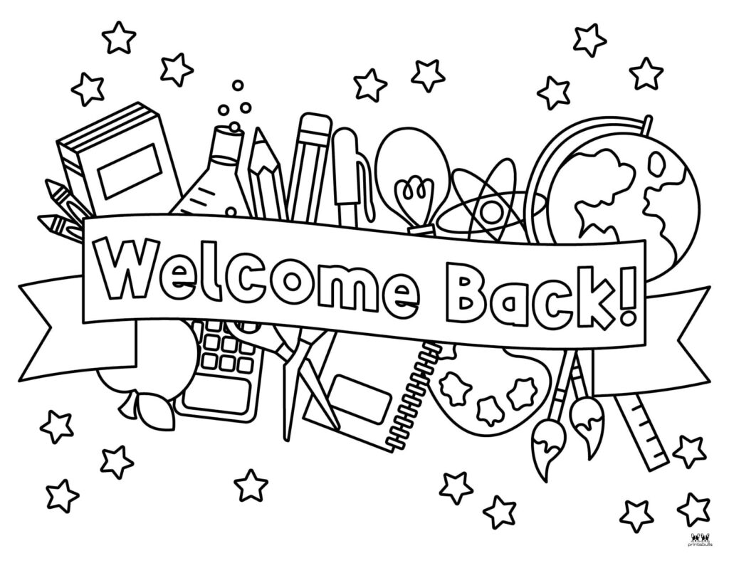 Coloring Page For Back To School Coloring Page For Back To School