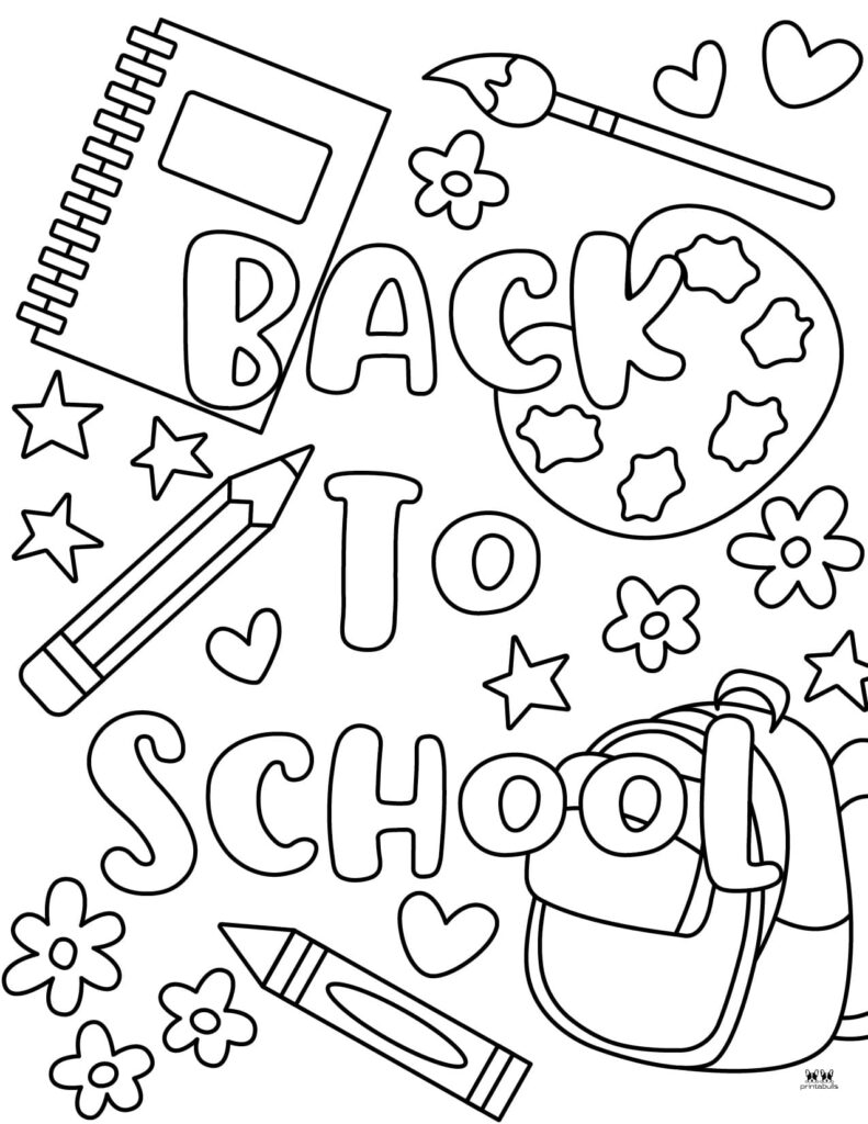 Coloring Page For Back To School Coloring Page For Back To School