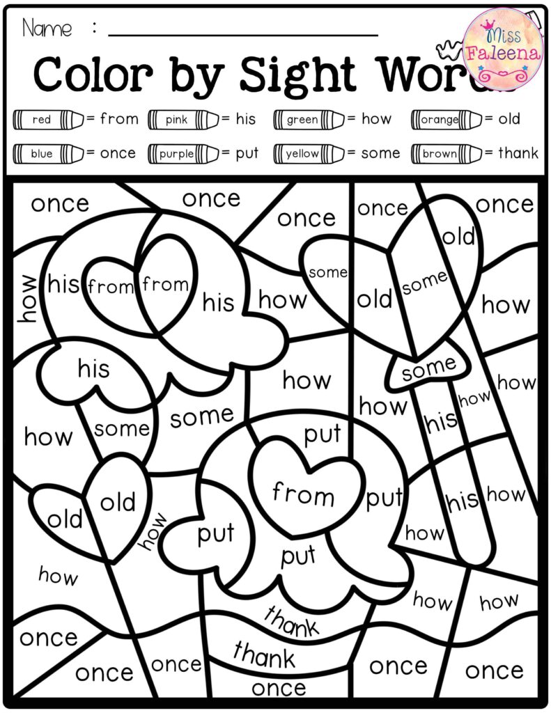 Coloring Pages 1St Grade