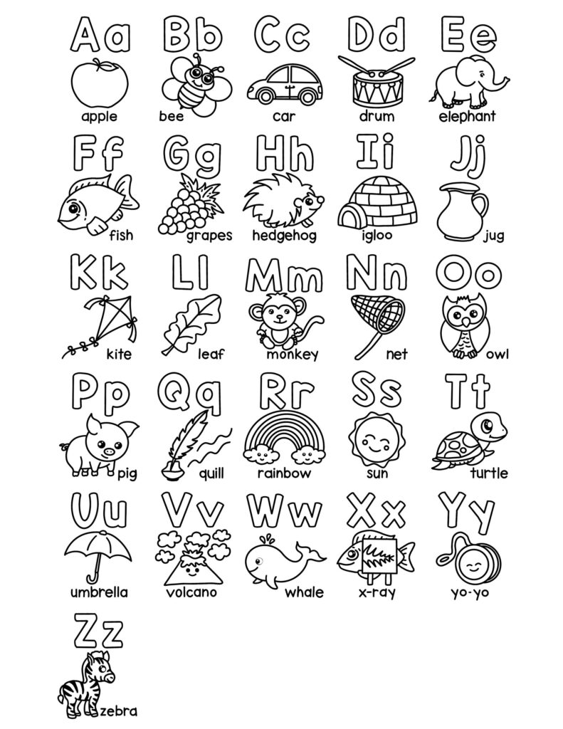 Coloring Pages Alphabet