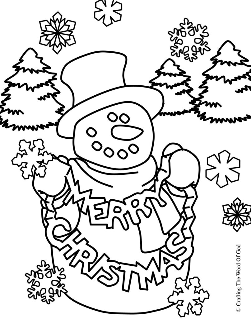 Coloring Pages Christmas To Print - Printable Christmas Coloring Pages