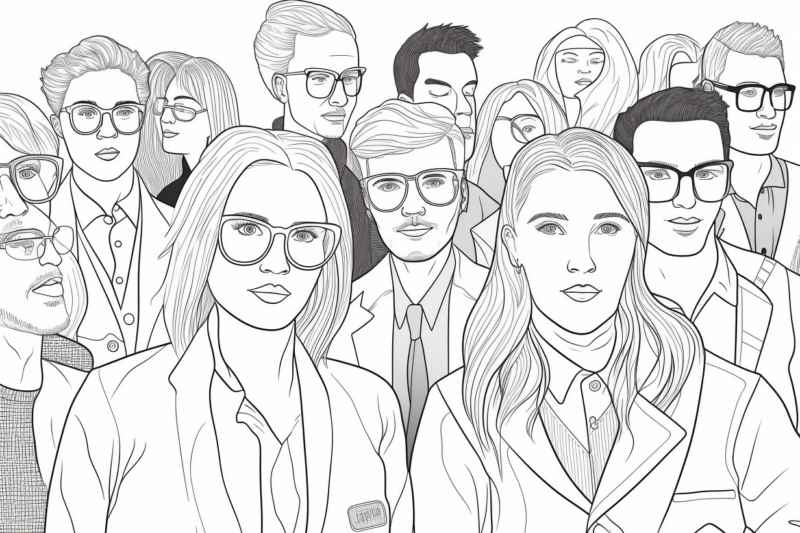 Coloring Pages For Adults Of People