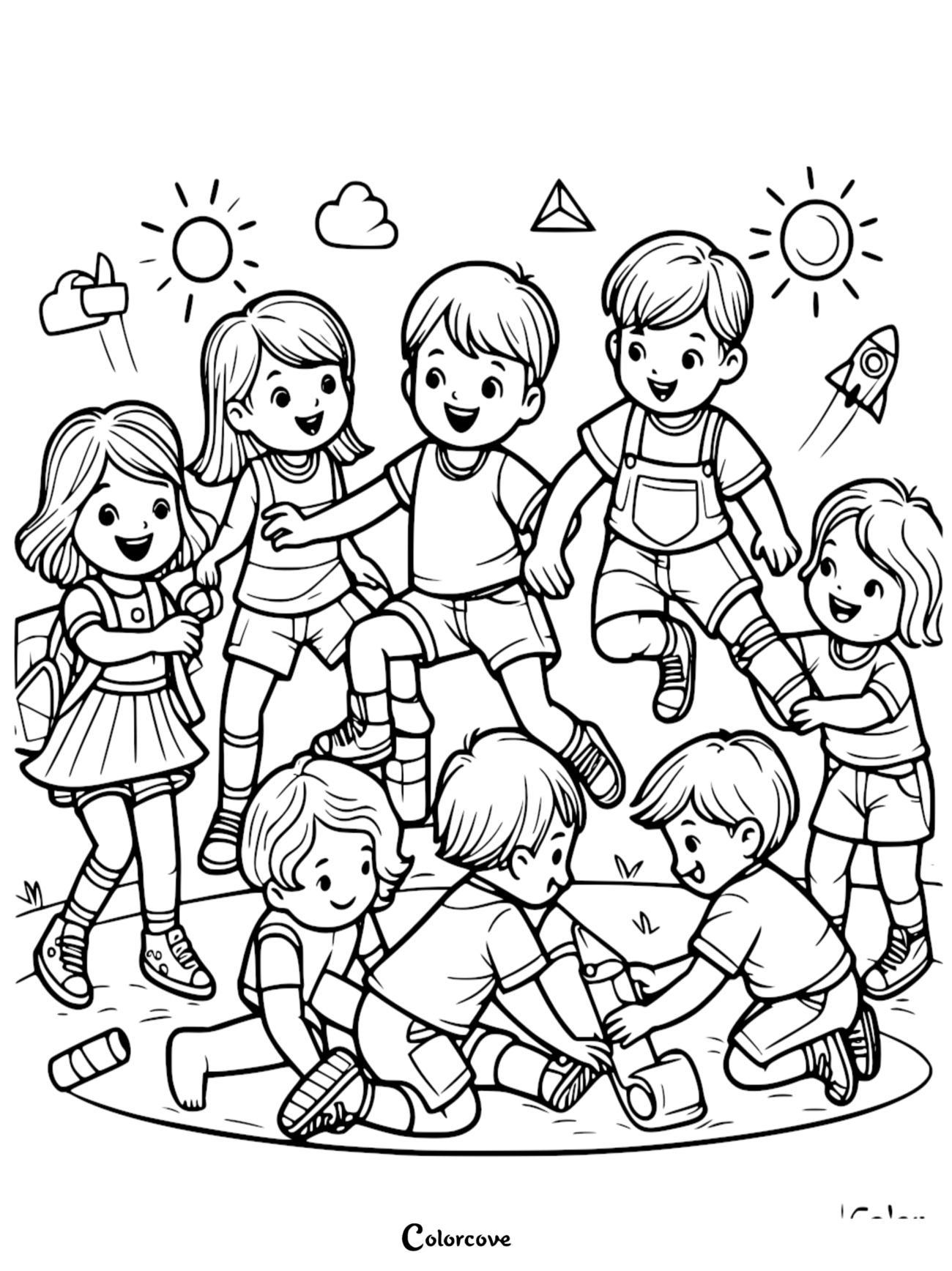 Coloring Pages For Kids Online - 115 Free Kids Coloring Pages: Creative Playtime Adventures - ColorCove