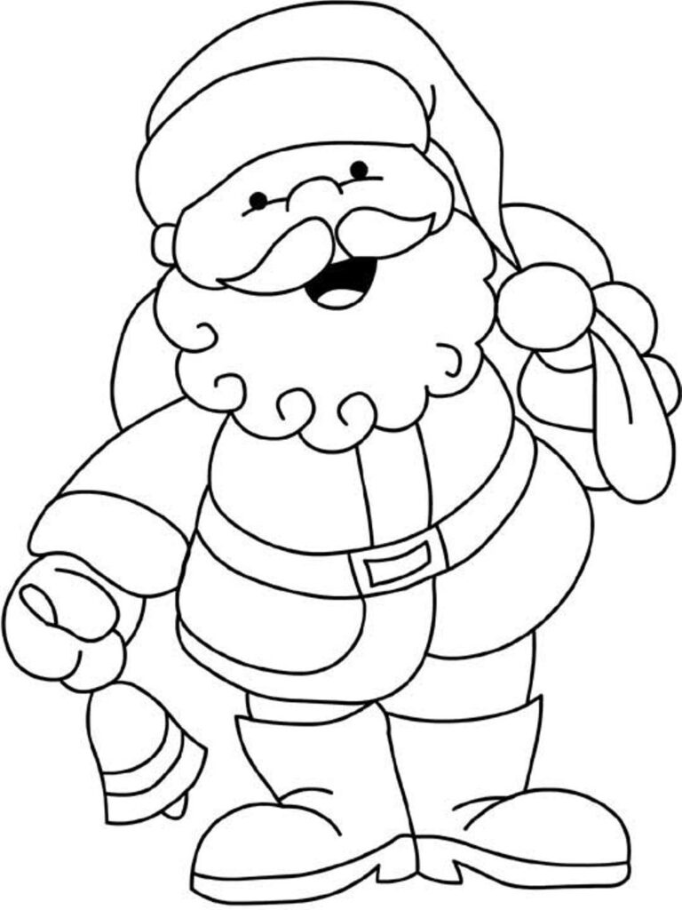 Coloring Pages For Kids Santa Coloring Pages For Kids Santa