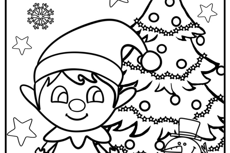 Coloring Pages For Kindergarten Christmas