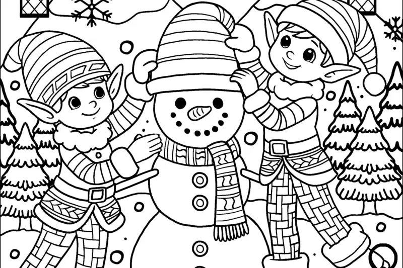 Coloring Pages For Preschoolers Christmas