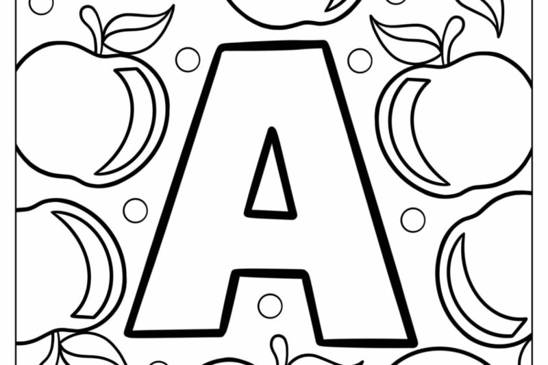 Coloring Pages For The Letter A